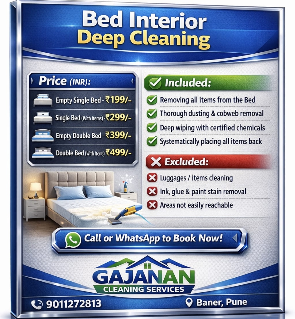 Bed Interior Cleaning
