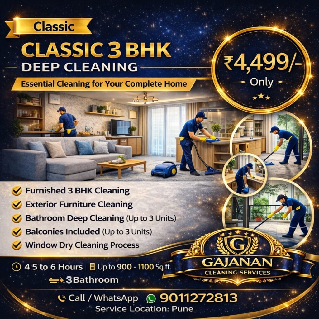 Classic 3 BHK Deep Cleaning