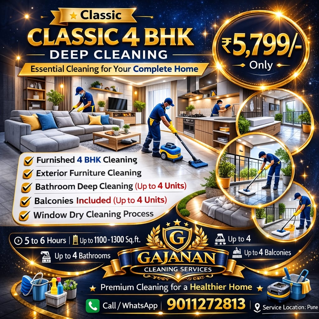 Classic 4 BHK Deep Cleaning