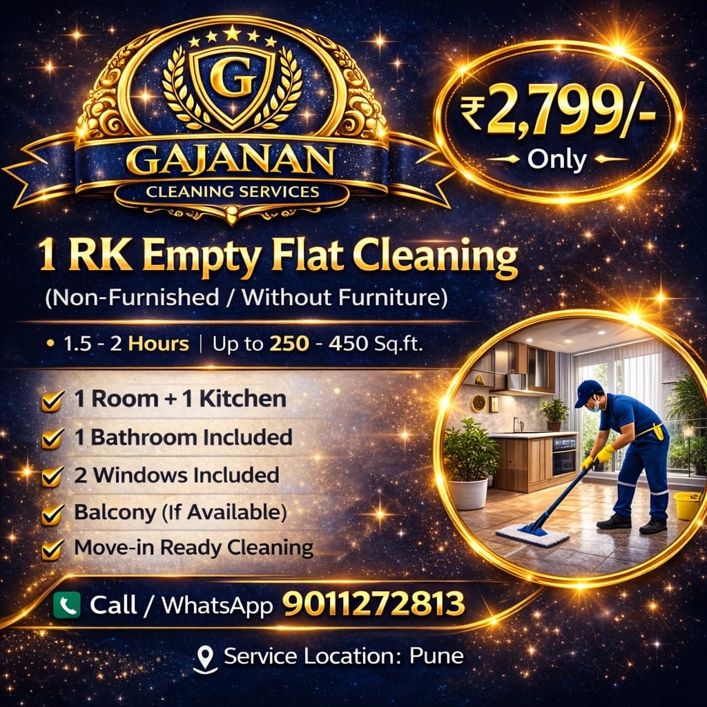 1 RK Empty Flat Cleaning